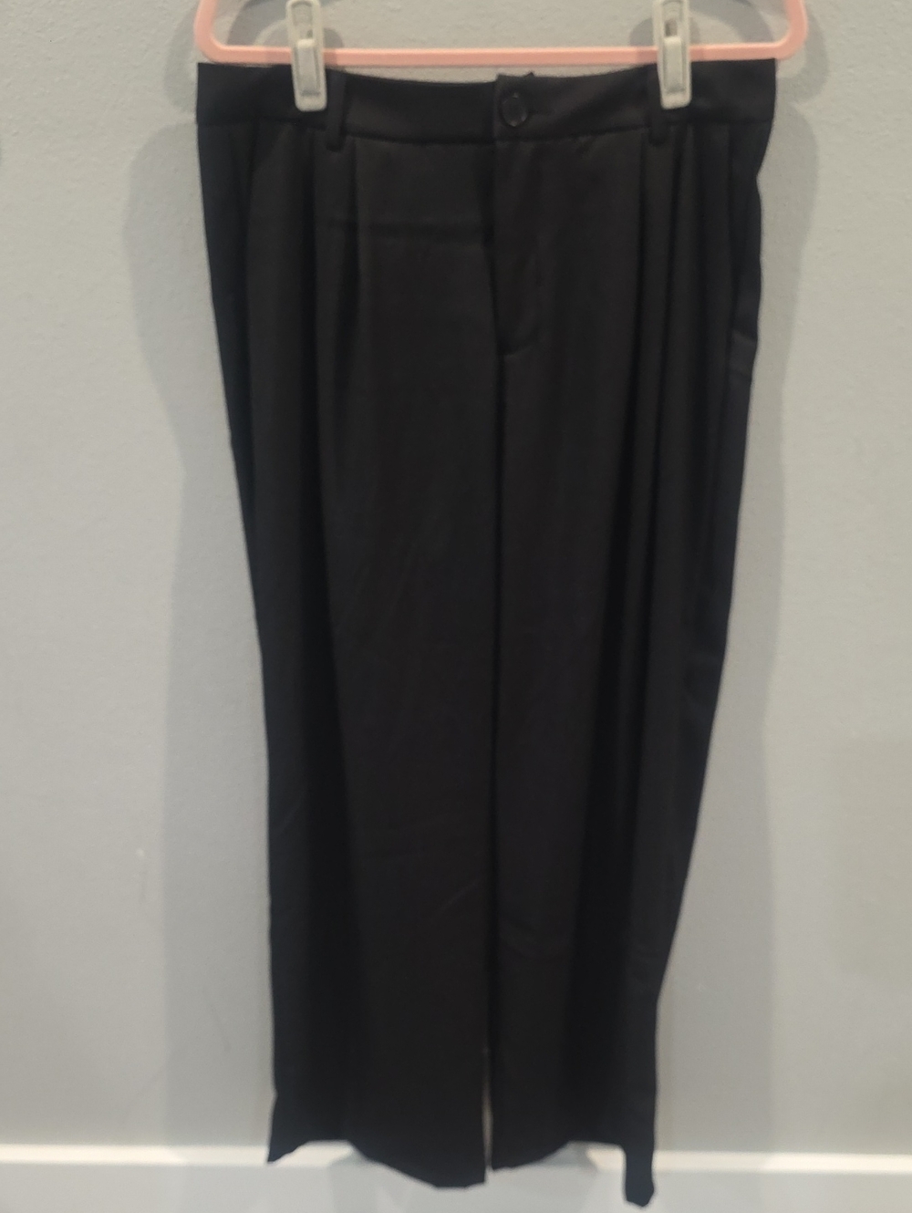 Women's Black Wide-Leg Trousers - Classic Office Staple